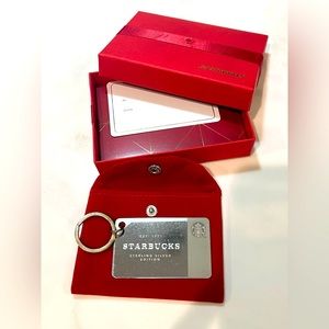 Sterling premium silver Starbucks Collector limited edition key chain 0 balance